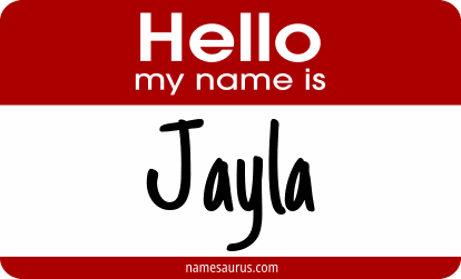 Hello my name is Jayla png download