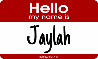 Hello my name is Jaylah png download