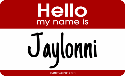 Hello my name is Jaylonni png download