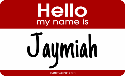Hello my name is Jaymiah png download