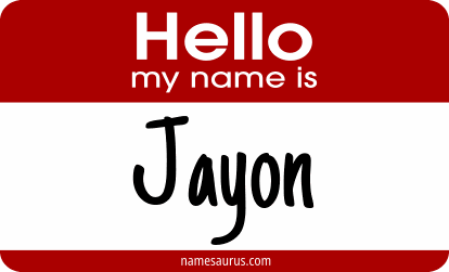 Hello my name is Jayon png download
