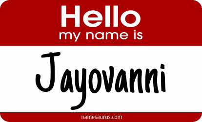 Hello my name is Jayovanni png download