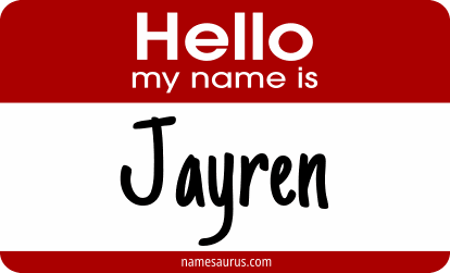 Hello my name is Jayren png download