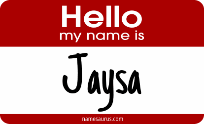 Hello my name is Jaysa png download
