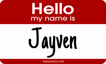Hello my name is Jayven png download
