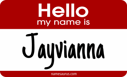 Hello my name is Jayvianna png download