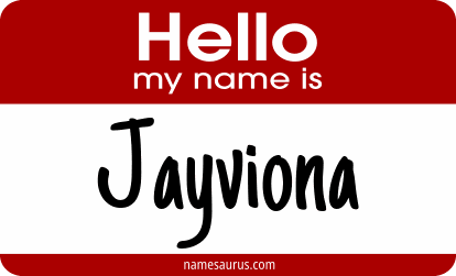 Hello my name is Jayviona png download
