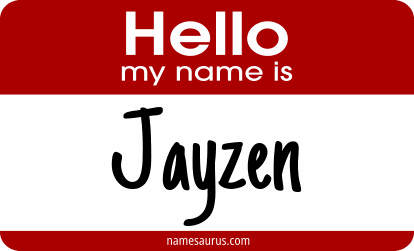 Hello my name is Jayzen png download