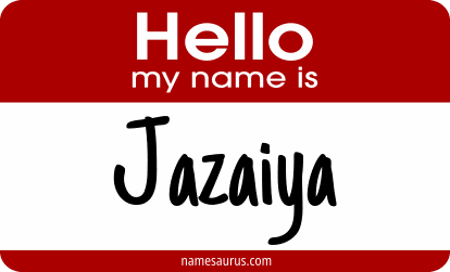 Hello my name is Jazaiya png download