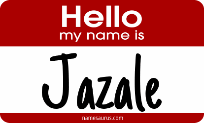 Hello my name is Jazale png download