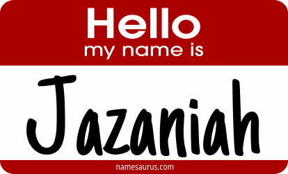 Hello my name is Jazaniah png download