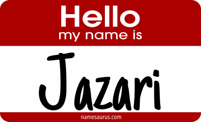 Hello my name is Jazari png download