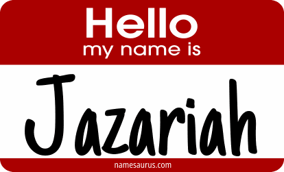 Hello my name is Jazariah png download