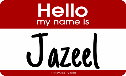 Hello my name is Jazeel png download