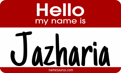 Hello my name is Jazharia png download