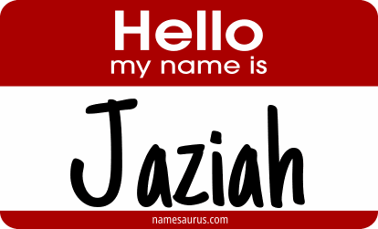 Hello my name is Jaziah png download
