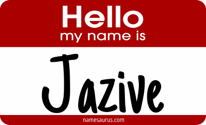 Hello my name is Jazive png download