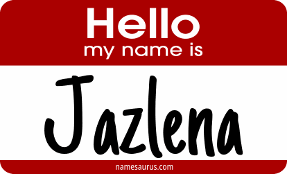 Hello my name is Jazlena png download