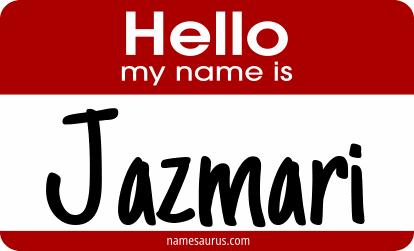 Hello my name is Jazmari png download