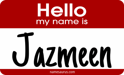 Hello my name is Jazmeen png download