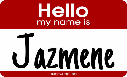 Hello my name is Jazmene png download