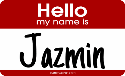Hello my name is Jazmin png download