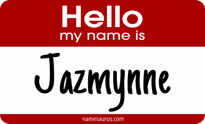 Hello my name is Jazmynne png download
