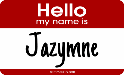 Hello my name is Jazymne png download