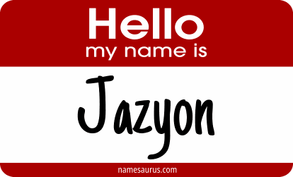 Hello my name is Jazyon png download