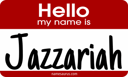 Hello my name is Jazzariah png download