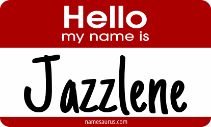 Hello my name is Jazzlene png download