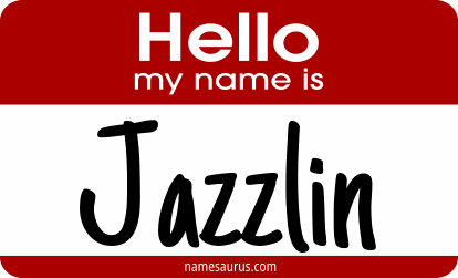Hello my name is Jazzlin png download