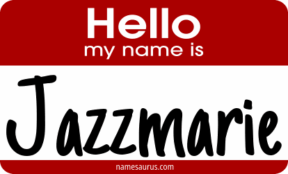 Hello my name is Jazzmarie png download