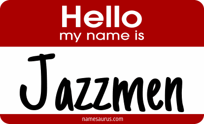 Hello my name is Jazzmen png download