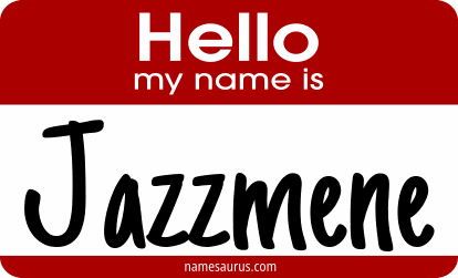 Hello my name is Jazzmene png download
