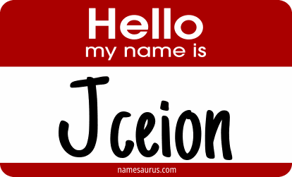Hello my name is Jceion png download