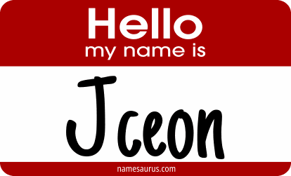 Hello my name is Jceon png download