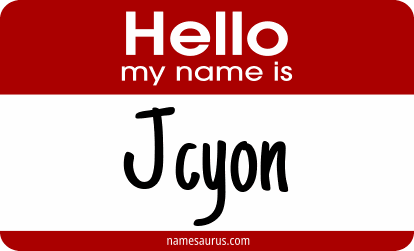 Hello my name is Jcyon png download