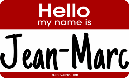 Hello my name is Jean-Marc png download