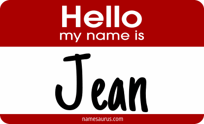 Hello my name is Jean png download