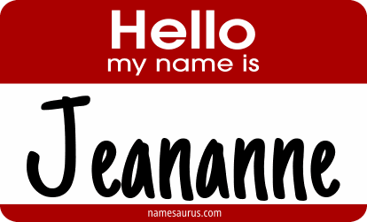 Hello my name is Jeananne png download