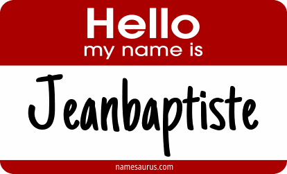 Hello my name is Jeanbaptiste png download