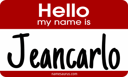Hello my name is Jeancarlo png download