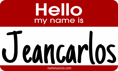 Hello my name is Jeancarlos png download