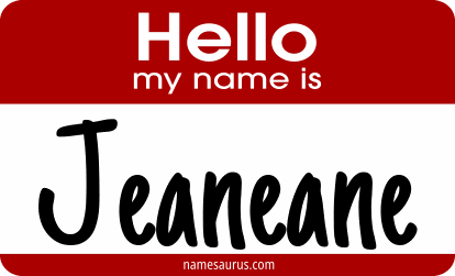 Hello my name is Jeaneane png download