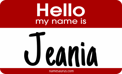 Hello my name is Jeania png download