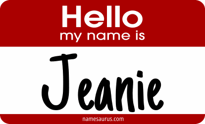 Hello my name is Jeanie png download