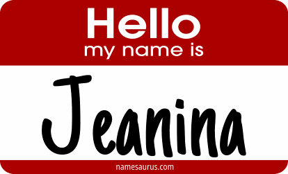 Hello my name is Jeanina png download