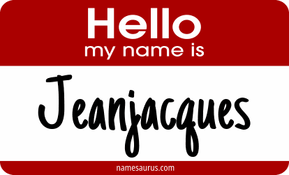 Hello my name is Jeanjacques png download