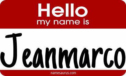 Hello my name is Jeanmarco png download